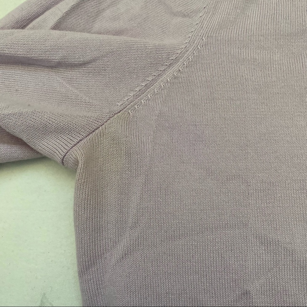 Talbots Size MP Lilac Short Sleeve Blouse - Picture 2 of 8